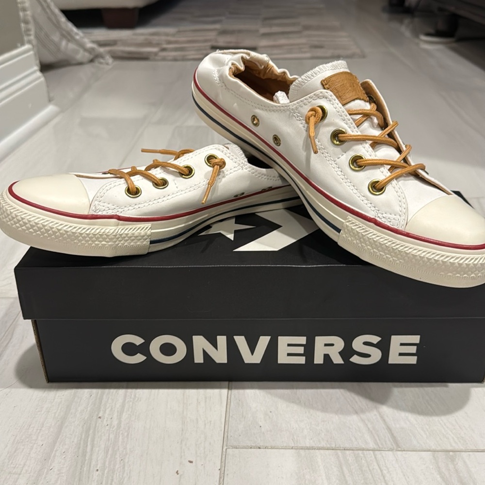 Converse Chuck Taylor All Star Shoreline Slip Shoes - Biscuit With Tan Laces